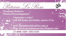 TARJETAS PERSONALES A 4 COLORES. CLIENTE: PATRICIA LA ROSA