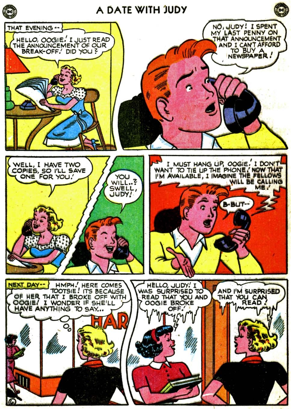 Read online A Date with Judy comic -  Issue #18 - 46