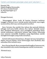Contoh Surat Lamaran Pekerjaan Di Toko Emas Kumpulan Contoh Gambar
