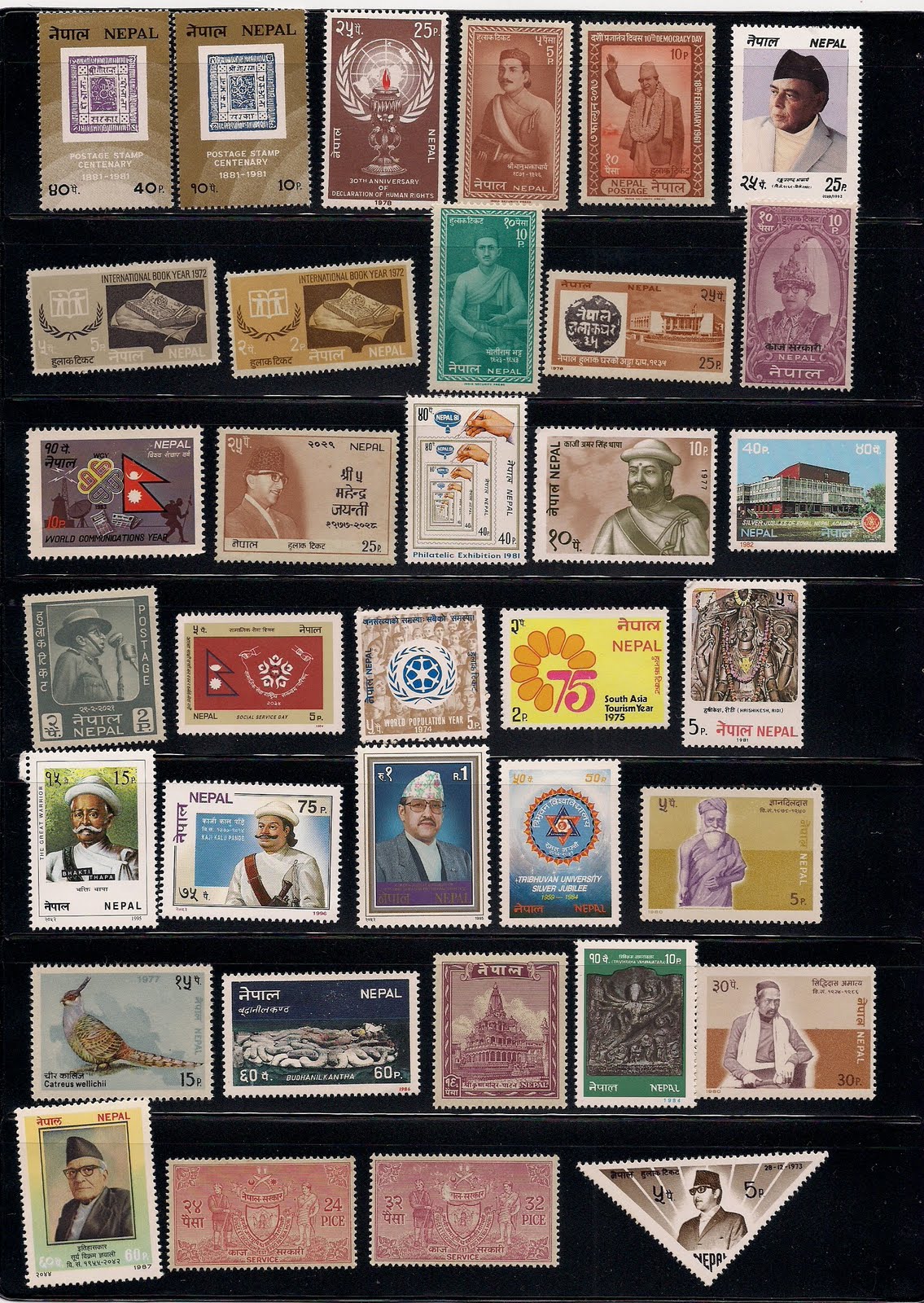 Philately Stamps STAMP PACKET of 100 Mint NEPAL Stamps