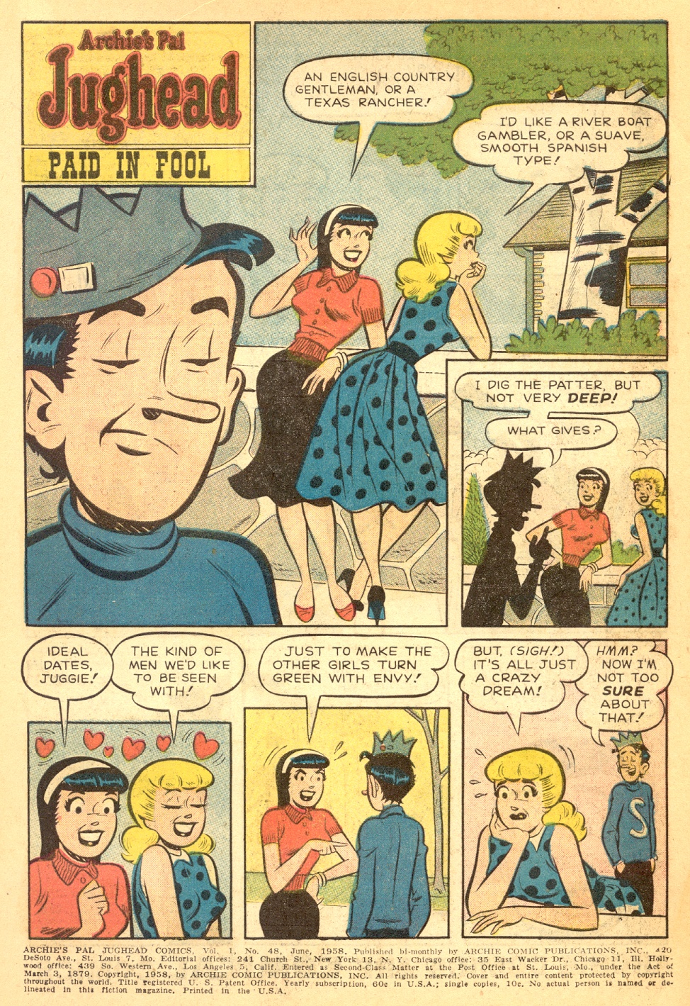 Read online Archie's Pal Jughead comic -  Issue #48 - 3