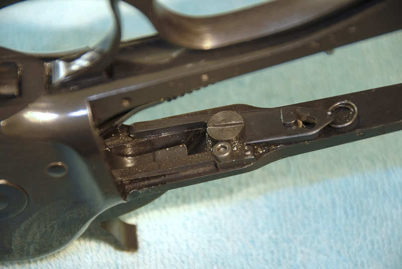 Winchester 1886 Winchester 1886 removing the rebounding hammer and tang safety