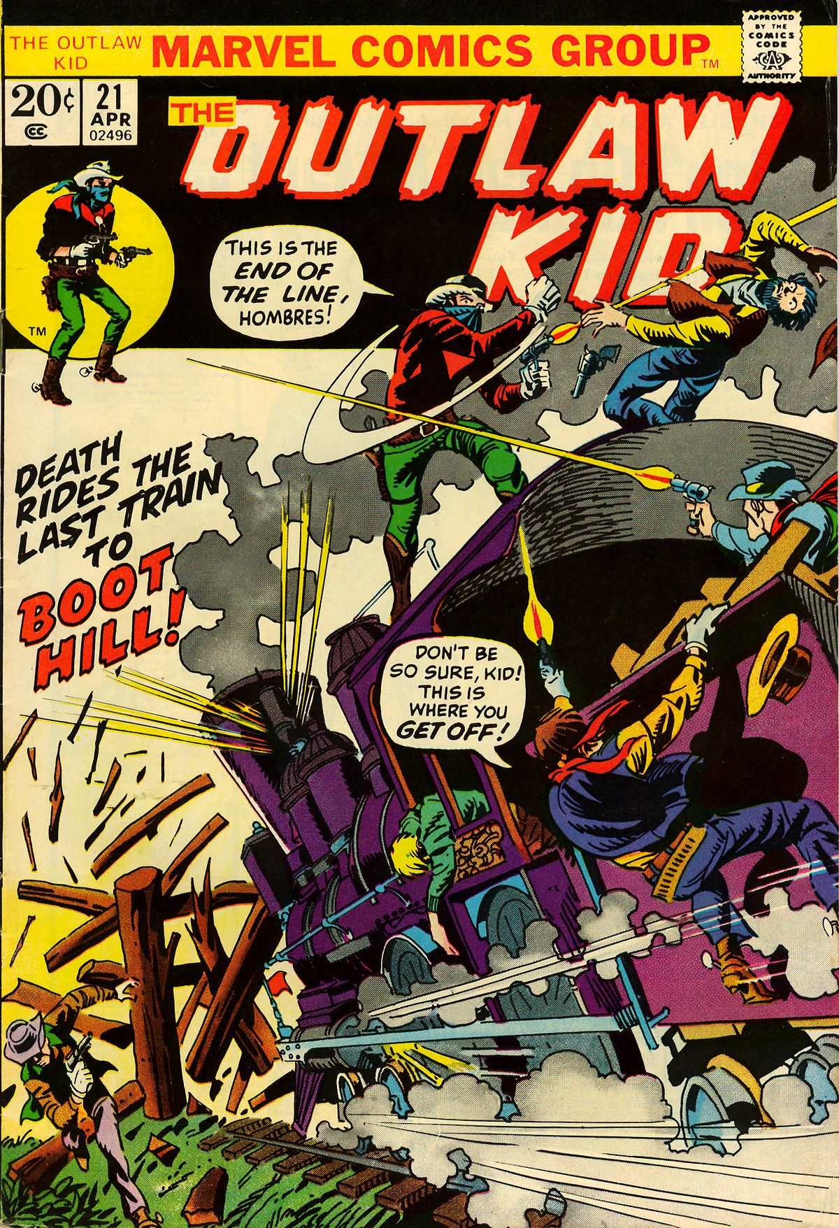 Read online The Outlaw Kid (1970) comic -  Issue #21 - 1
