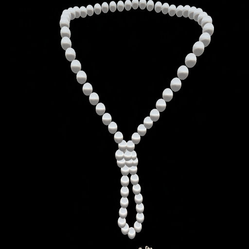 White Pearl Knot Necklace