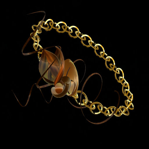 Gold Leaf Cluster Link Bracelet