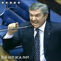 fernando collor de mello, renan calheiros, pedro simon, senado, bate boca