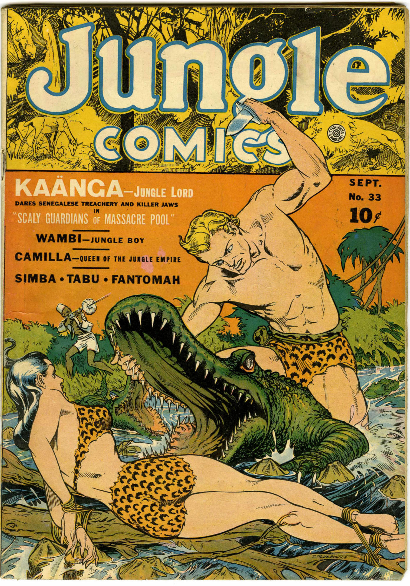 Read online Jungle Comics comic -  Issue #33 - 1