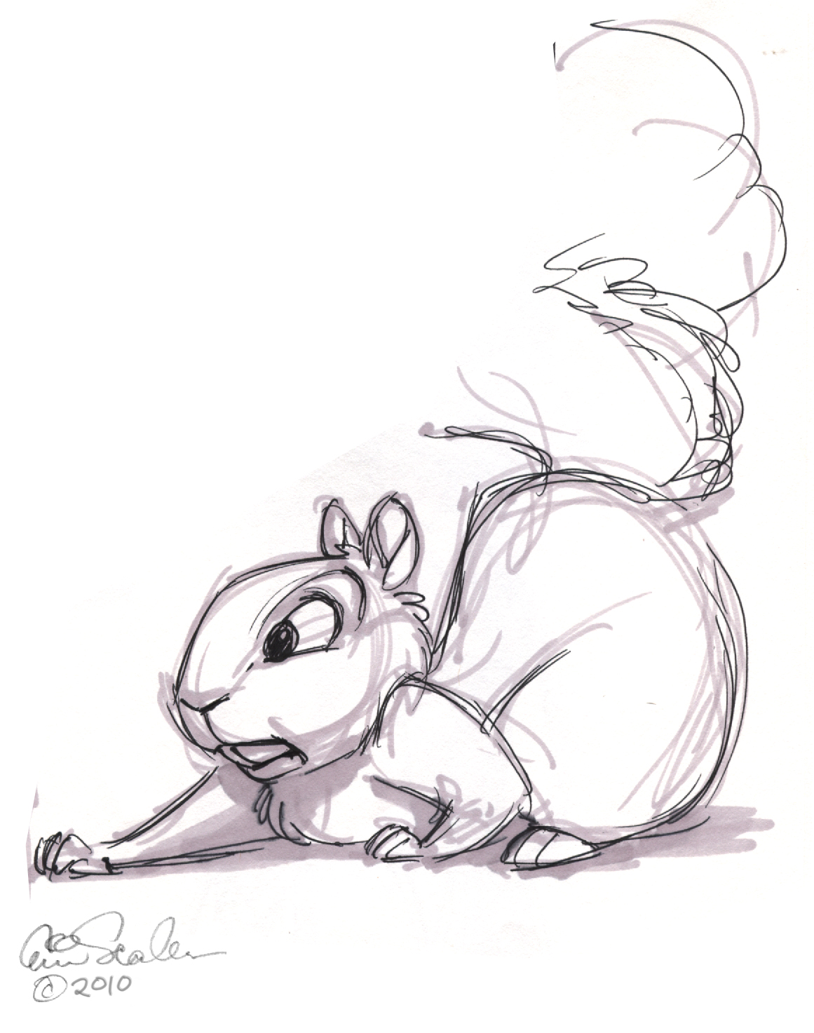 The Ol' Sketchbook: Some Squirrels