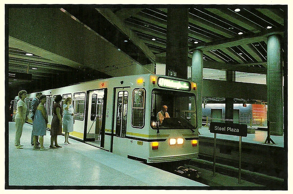The traveler's drawer PITTSBURGH (Pennsylvania, USA). Light Rail Transit System (1986)