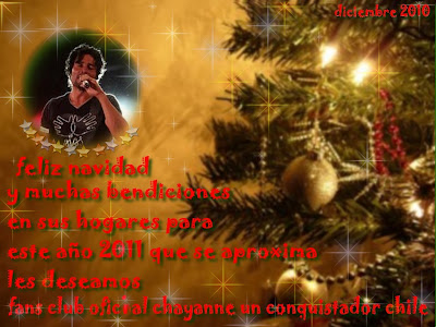 <em>Fans Club Oficial Chayanne un Conquistador Chile</em>: 12/24/10