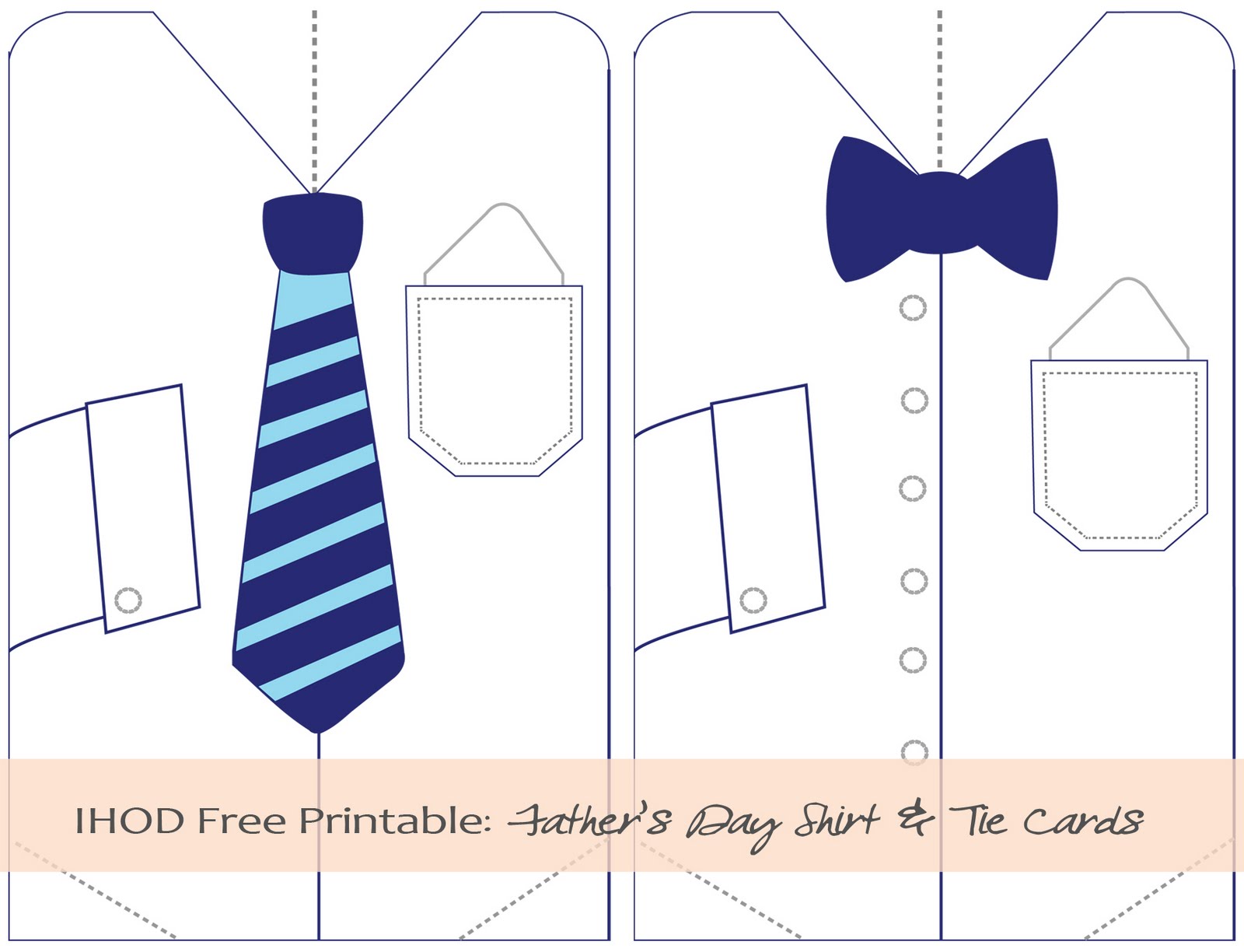 Fathers Day Shirt Card Template