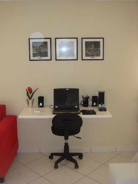 Kitnet linda do Leitor do Blog. Antes e Depois da Decoração. Blog Achados de Decoração