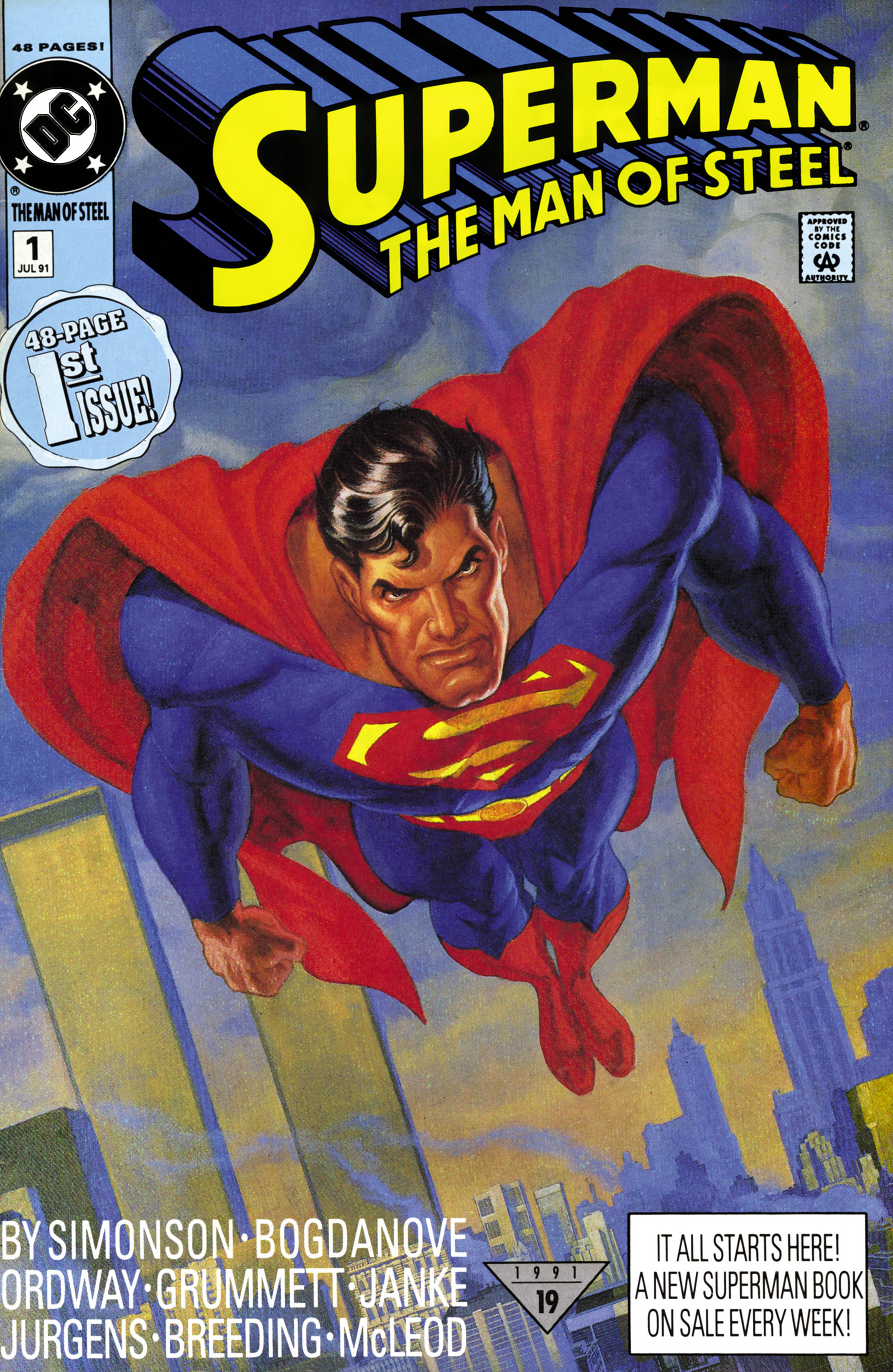 Read online Superman: The Man of Steel (1991) comic -  Issue #1 - 1