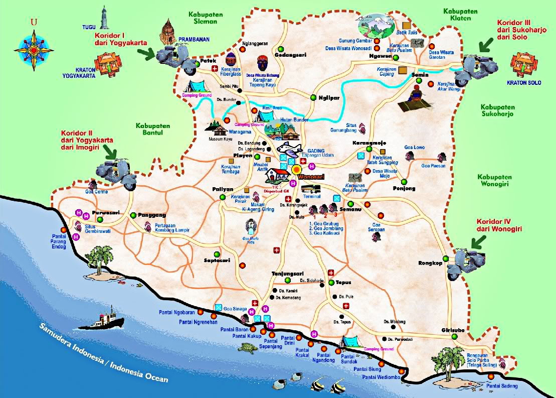 Amazing Journey: Yogyakarta Tourist Maps