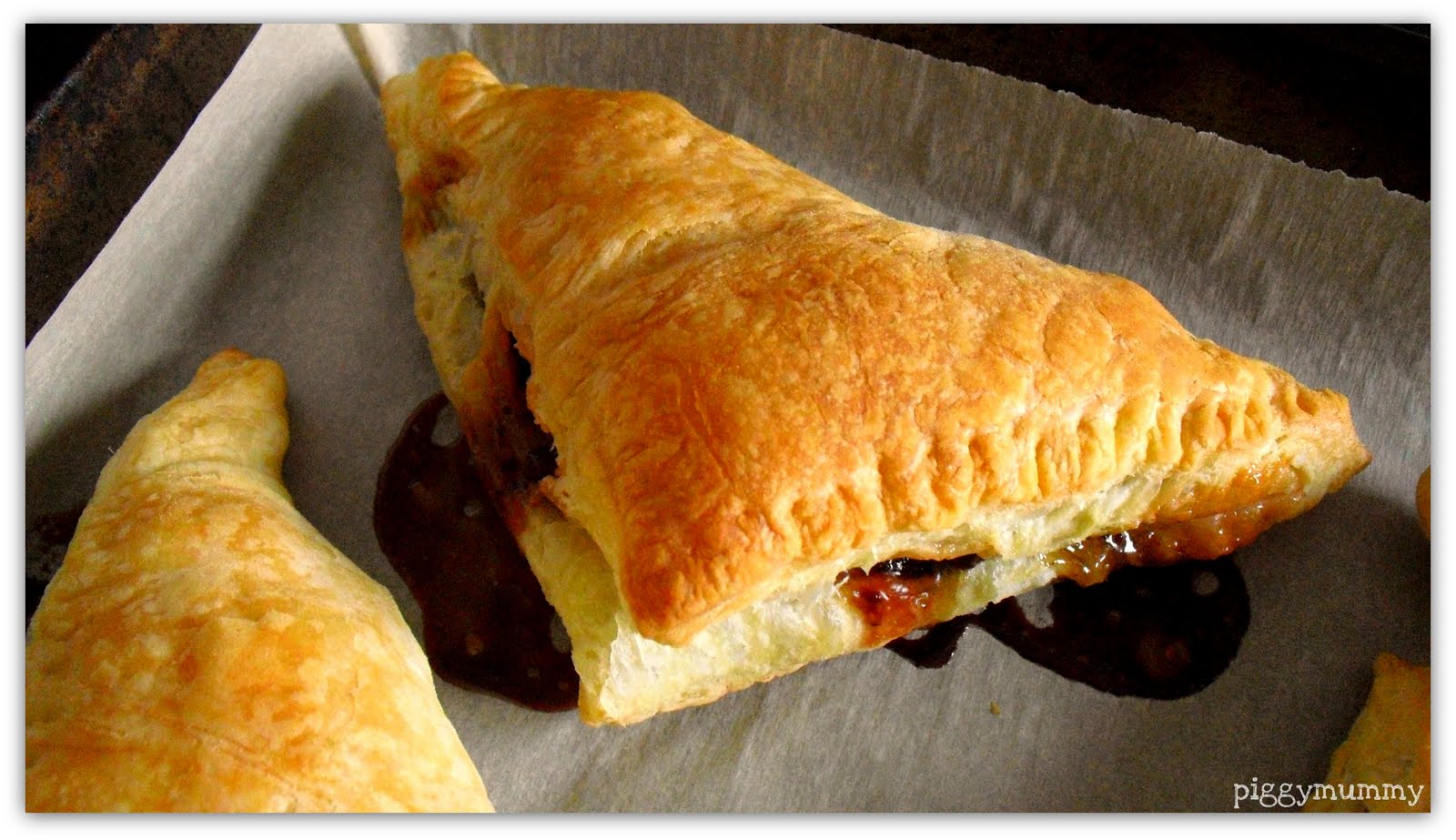 Mom's Crazy Kitchen NutellaMarshmallow filled Puff Pastry Pillows