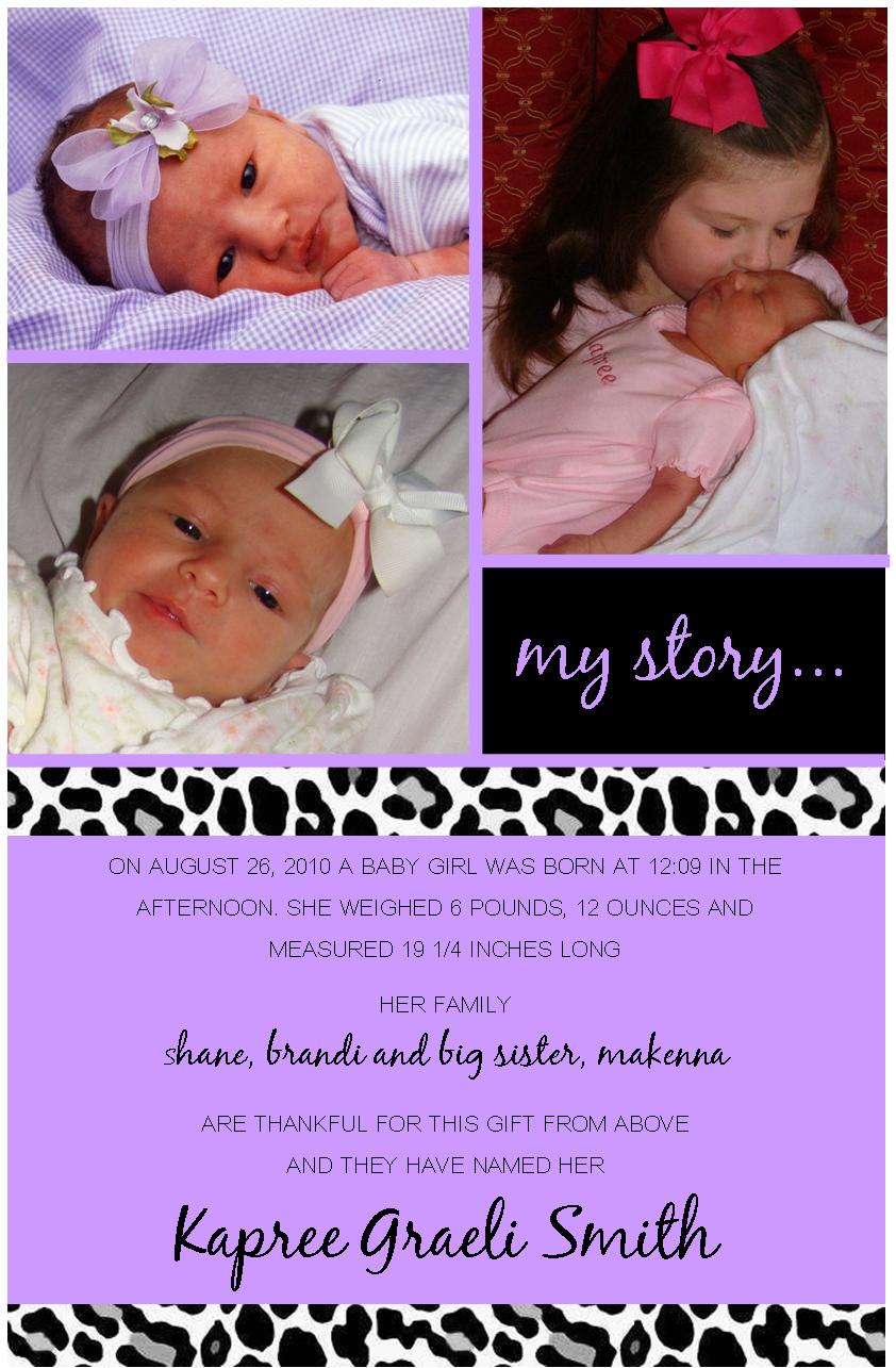 creations by kimberly Baby Shower/Birth Announcements