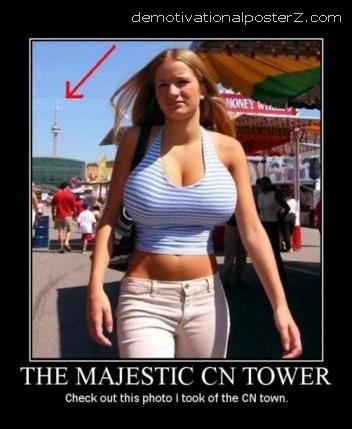 the majestic cn tower boobs