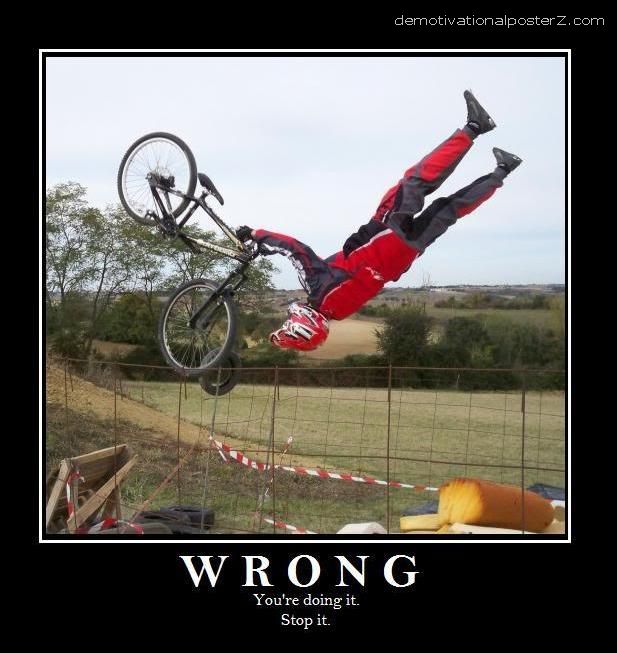 doing it wrong bicycle