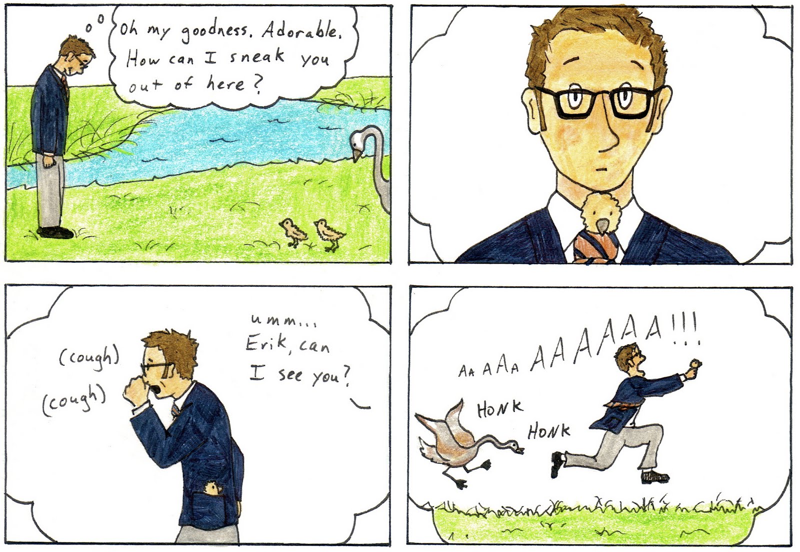 Silly Translations: Geese in the Garden!