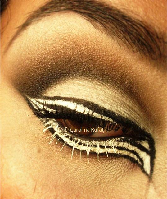 Zebra Eye Makeup