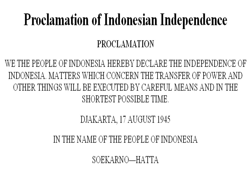 Inilah Teks Proklamasi Kemerdekaan Indonesia Dalam Bahasa Inggris Dan Artinya
