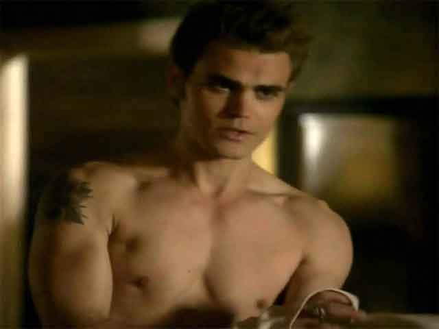 Picture About Paul Wesley Taking His Top Off.