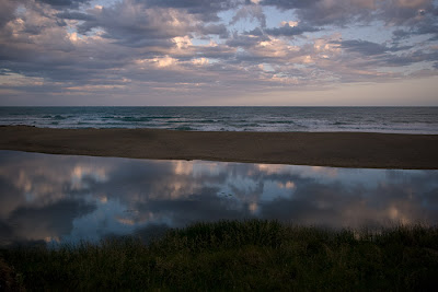 Evening reflections, main beach