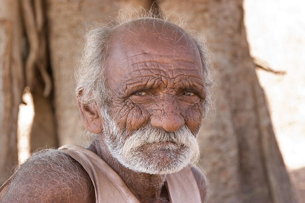 Old man, Barda hills, Gujarat