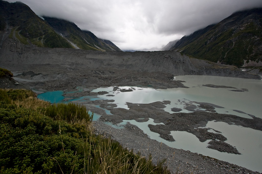 Hooker Glacier Terminal Moraine & Lake