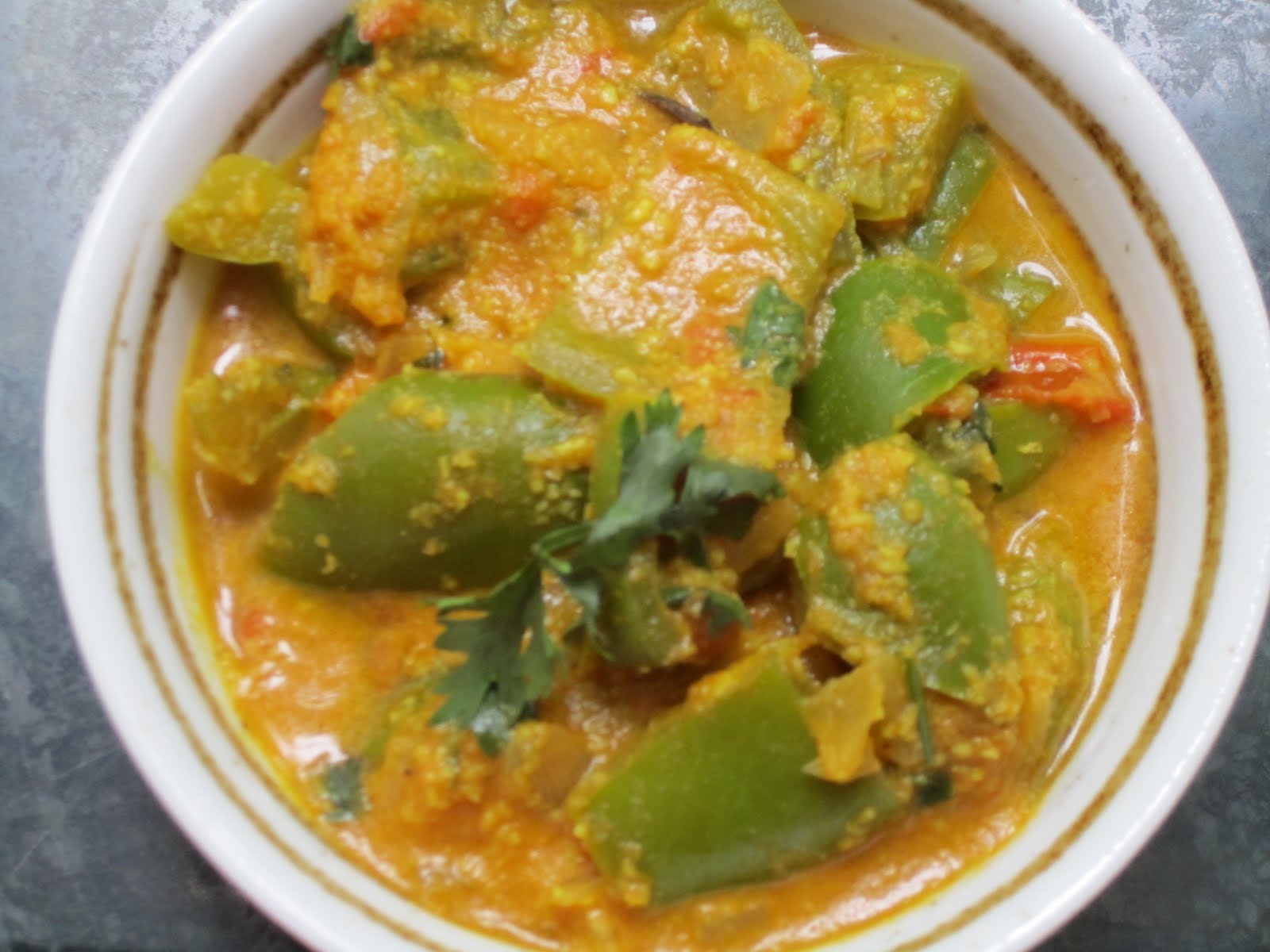 My Food Blog Bell Pepper Curry