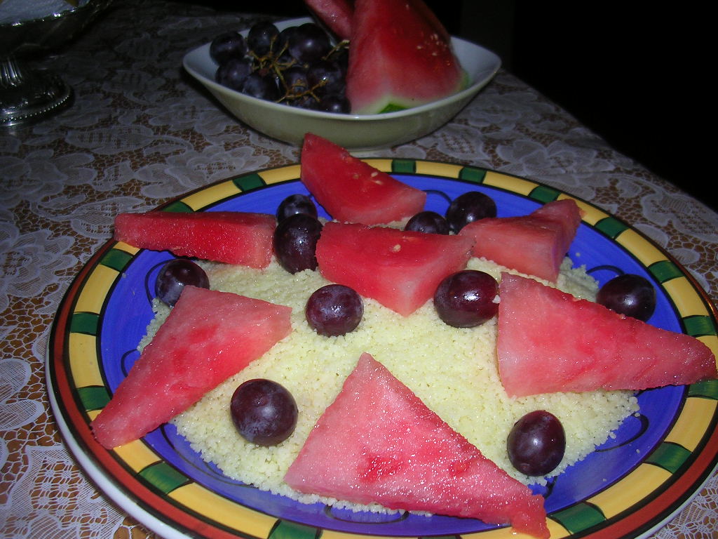 Chier de recettes...des pigeons voyageurs!! Couscous aux fruits