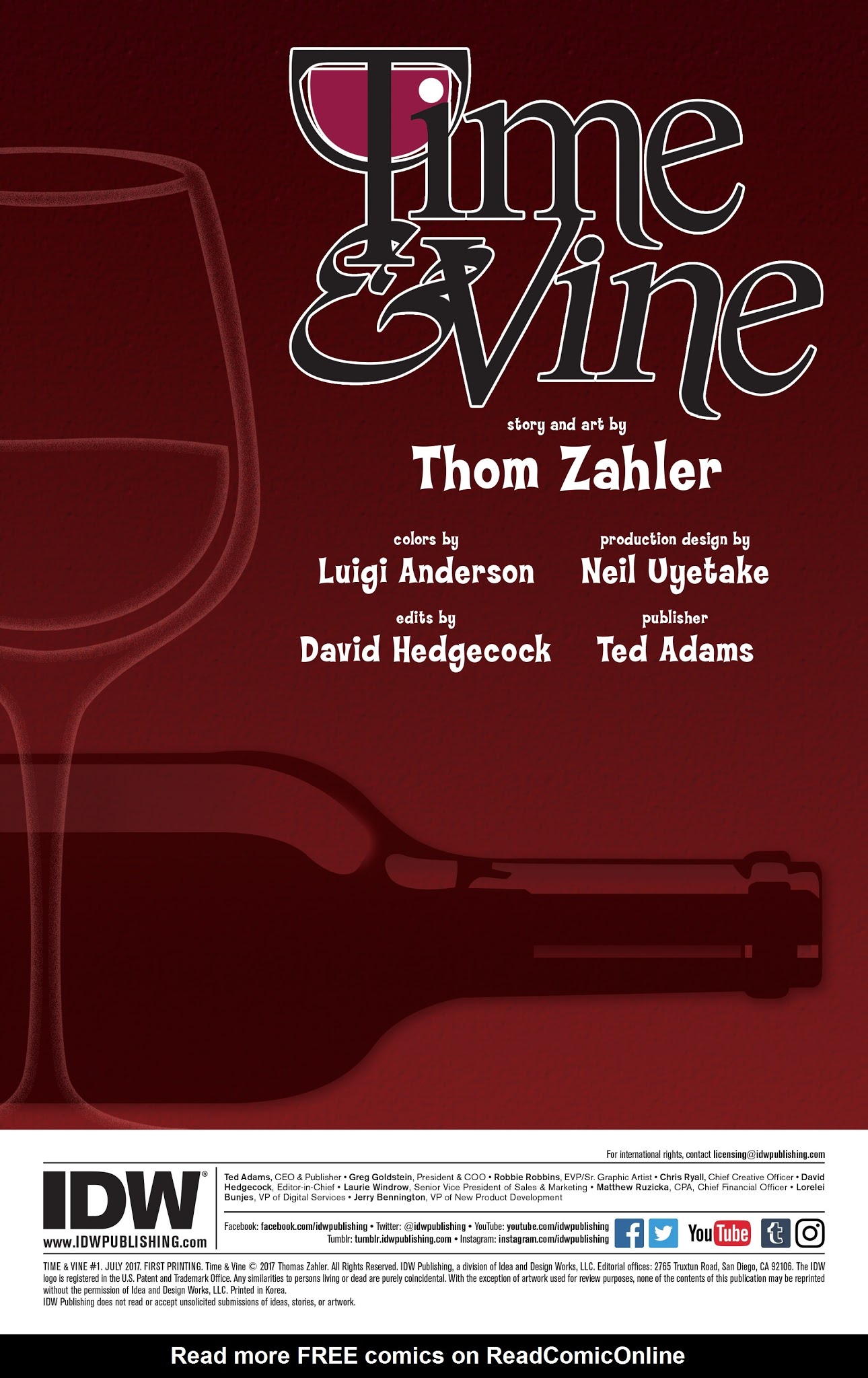 Read online Time & Vine comic -  Issue #1 - 2