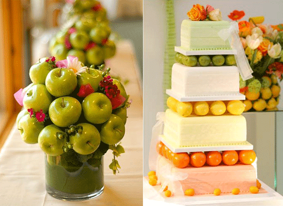 Fruits wedding centerpieces ideas