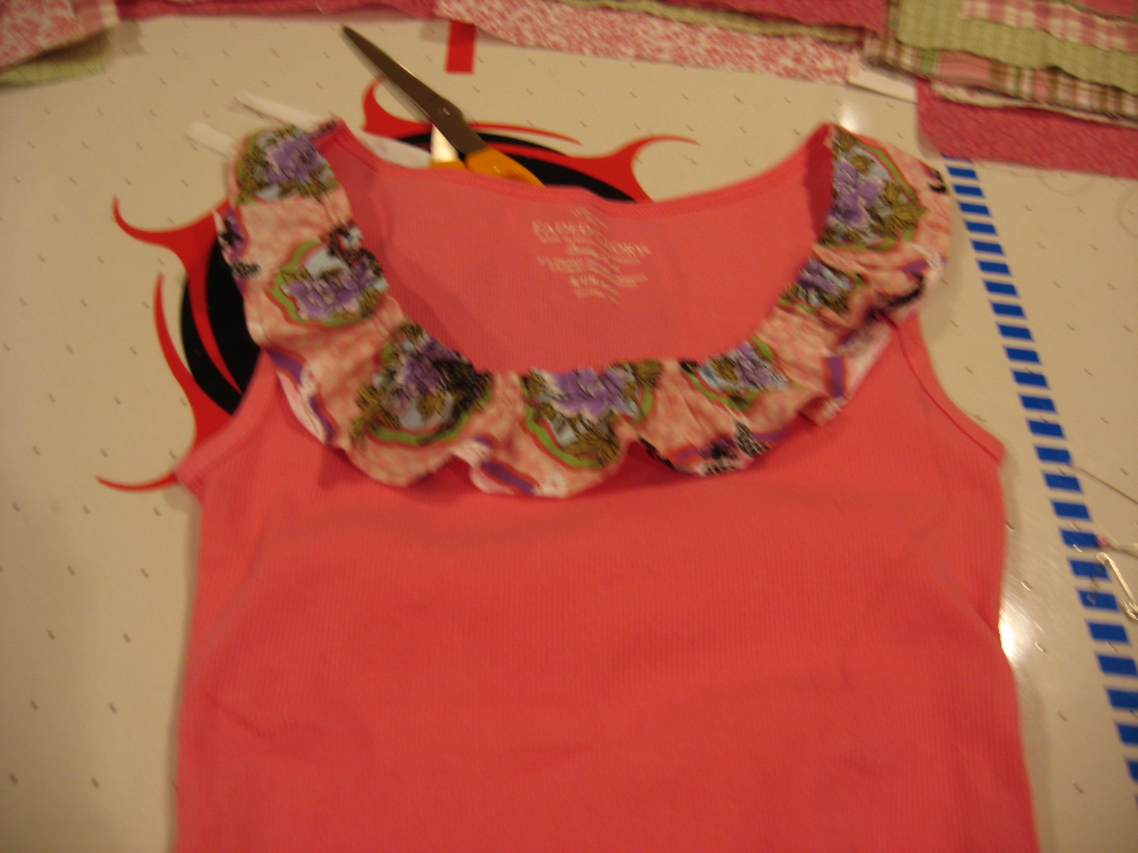 Tank Top Ruffle Pattern Crafty Kids & Co.: Ruffle Tank Top Refashion Tutorial