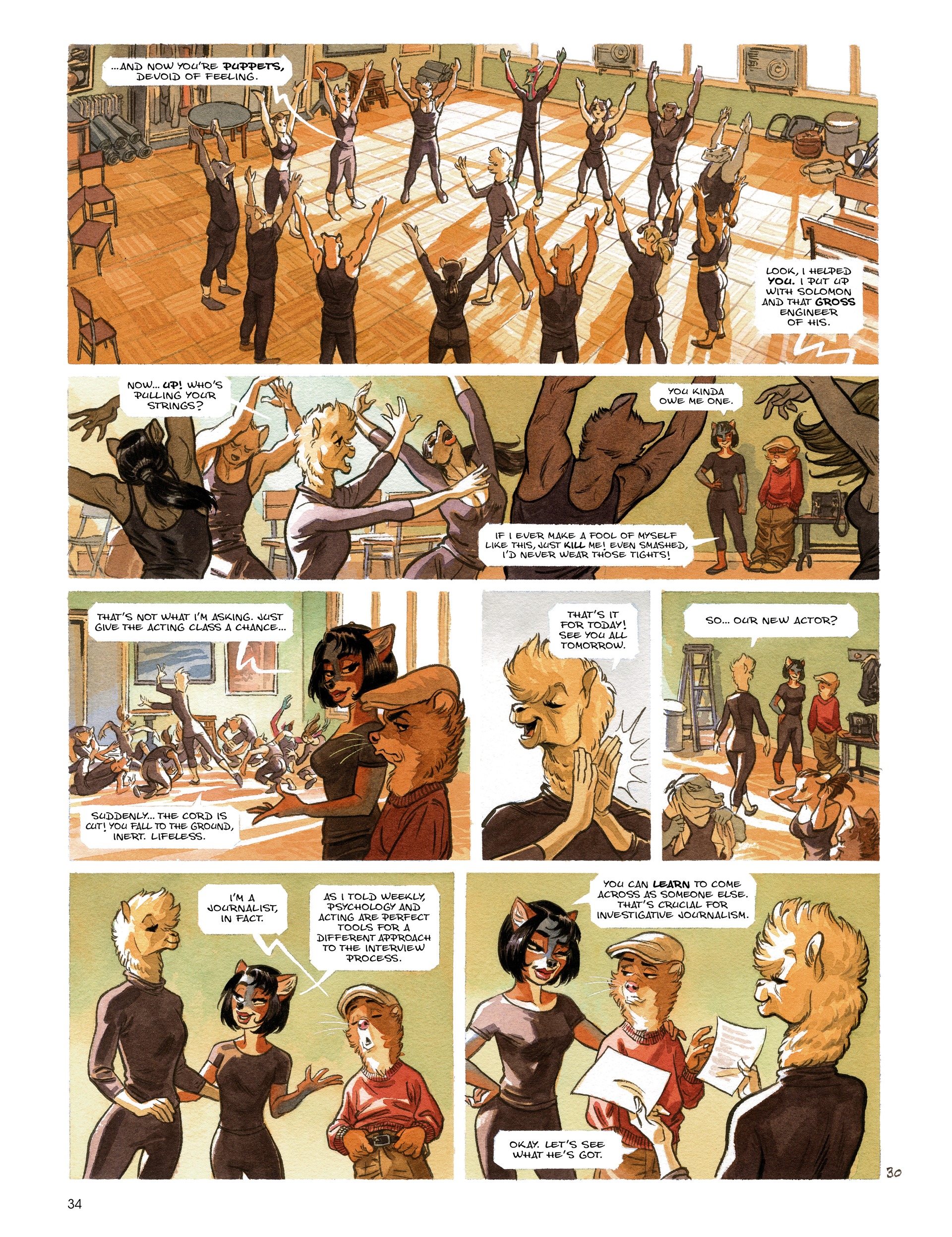 Read online Blacksad: They All Fall Down · Part One comic -  Issue # TPB - 36