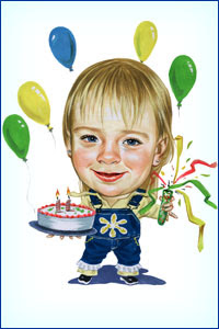 Jubbilee Art: Personalized birthday caricature