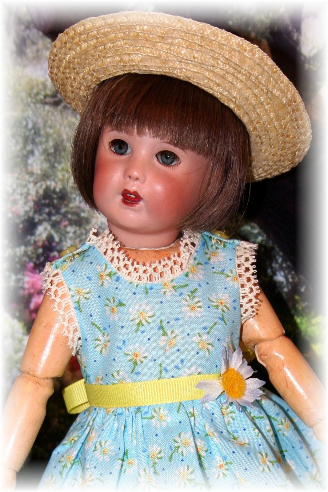Tête De Poupée Bleuette SFBJ 251 – Biscuit Porcelaine, Taille 1 (27 Cm), Reproduction Neuve