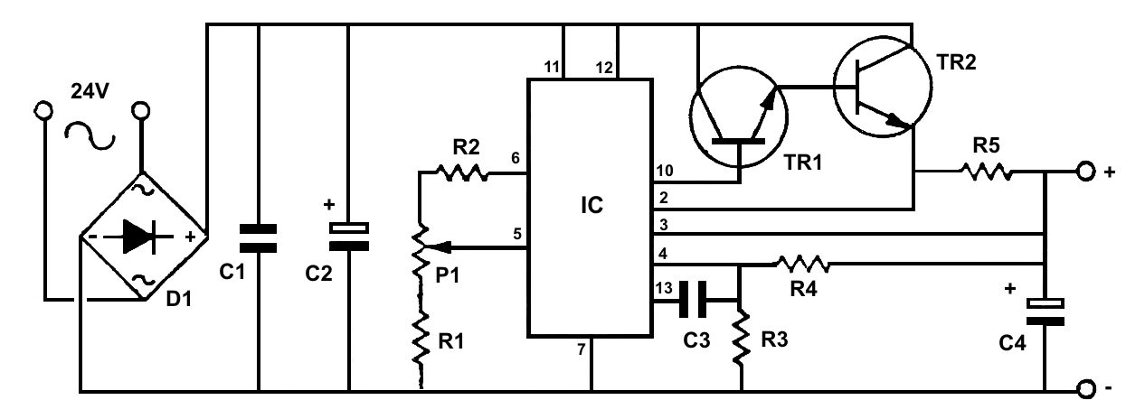 schema D'alimentation stabilisée réglable 3 a 30 V 2.5 AMP - Electronique  Pratique Simple