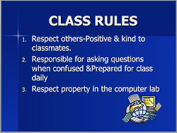 CLASS RULES