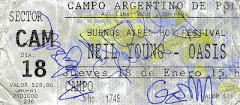ticket BsAs, Argentina 2001