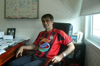 Senol Gunes in his office