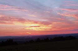 Watching the sun go down on May Hill