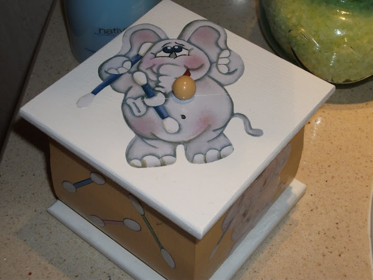 caixa para cotonetes