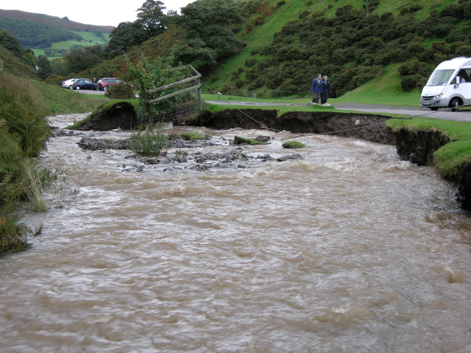 Carding Mill Valley and the Long Mynd Flood Damage in Carding Mill Valley