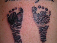 Baby Boy Footprint Tattoo Designs