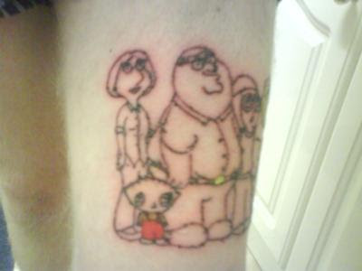Family guy tattoo.
