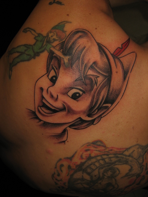 Minnie Mouse, Disney, Tattoo and this is my minnie! Disney Peter Pan tattoo.