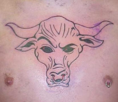 Pictures of Bull Skull Tattoos Traditional Skull Tattoos