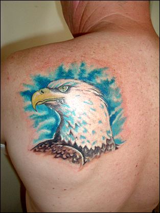 tattoos on head. Eagle Head Tattoos