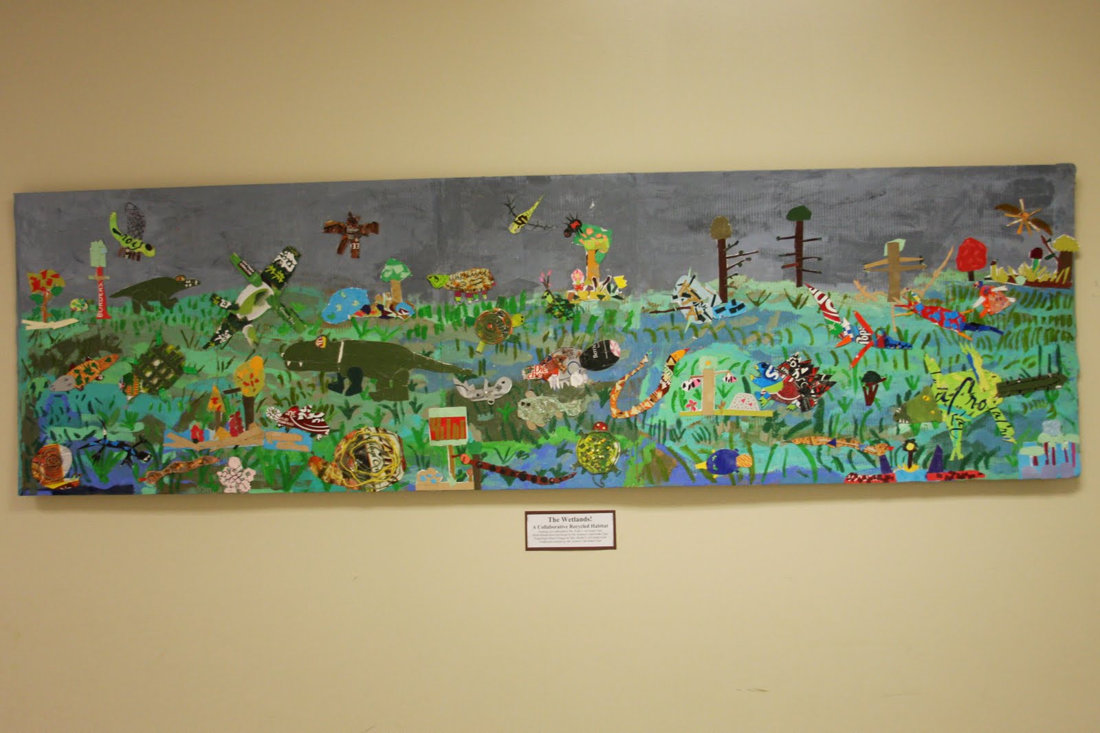 Briargrove Elementary Art Page: The Wetlands! A Collaborative Recycled ...